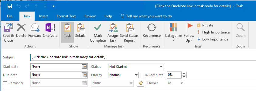 assigning owners and dates to tasks - Microsoft Q&A