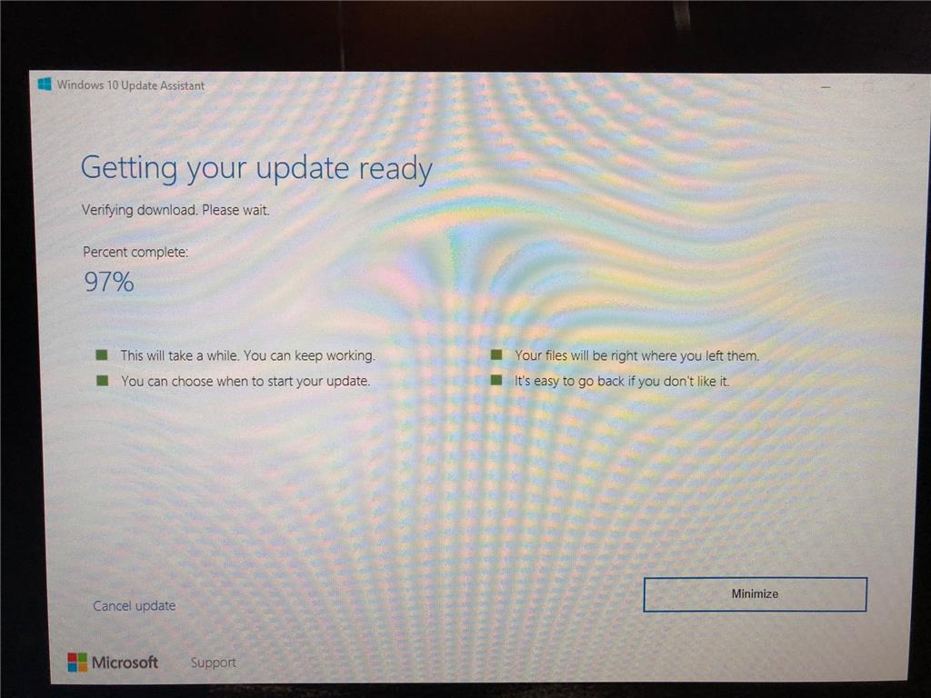 Windows 10 Update failing with Update Assistant - Microsoft Q&A