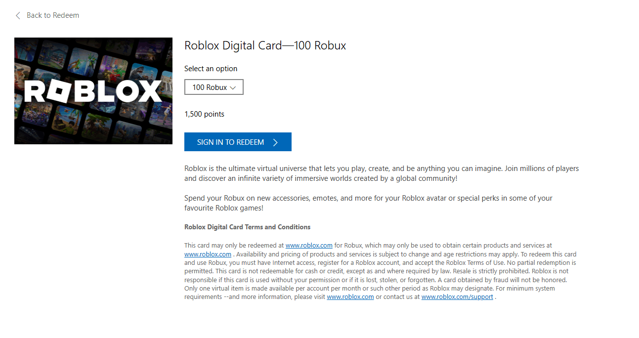 How to get 100Robux from Microsoft - Microsoft Q&A