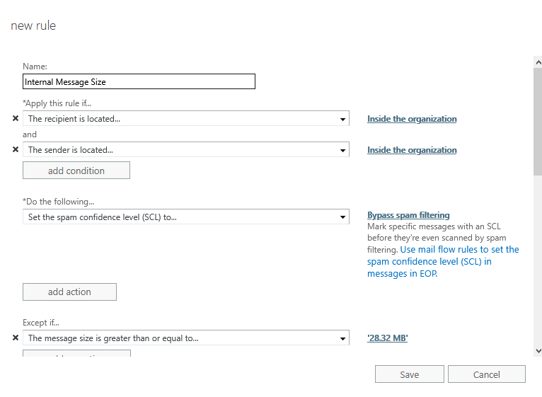 Exchange 2016 Send & Receive Connectors & limitations - Microsoft Q&A