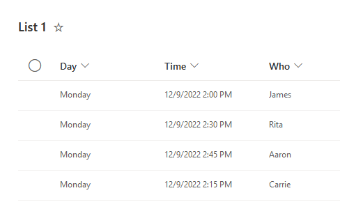 How do I move items up and down in a Microsoft list? - Microsoft Q&A