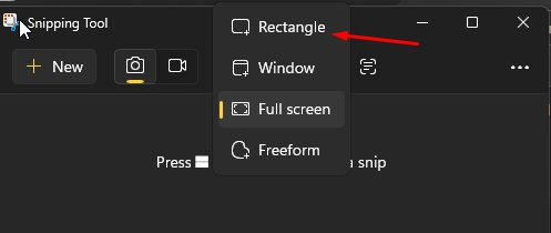 My snipping tool allowed me to adjust the borders and press capture ...