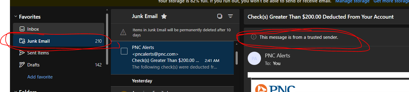 Microsoft Mail Is a Detriment To My Finances - Sends Bank Notifications ...