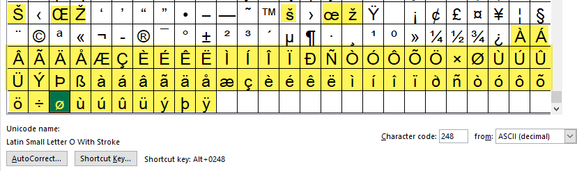 Insert unicode in word at several places at once - Microsoft Q&A
