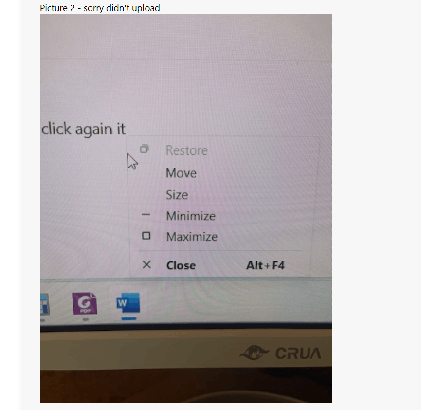 Word not fully opening when I try to open a new or existing work ...