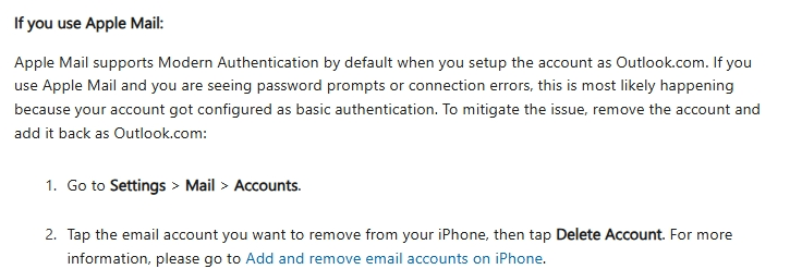My Hotmail account won’t work on my iPhone - Microsoft Q&A