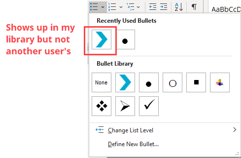 How can I add a custom bullet image to a template? - Microsoft Q&A