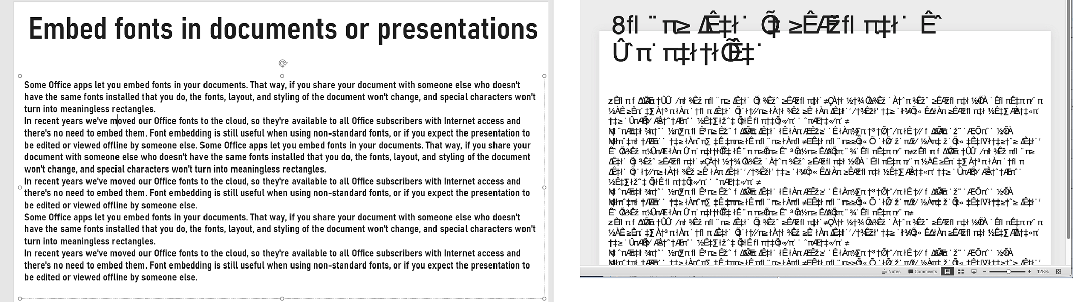 Embedded font displaying incorrectly on Macs - Microsoft Q&A