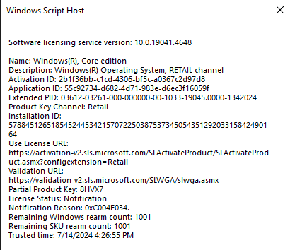 Windows 10 Home activation problems - Microsoft Q&A