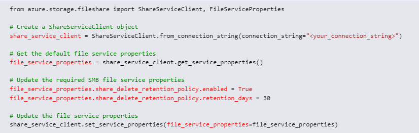 create a storage account along with file share and using security ...