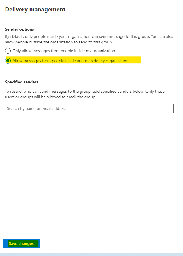 How to allow external email to send email to distribution list (NEW EAC ...