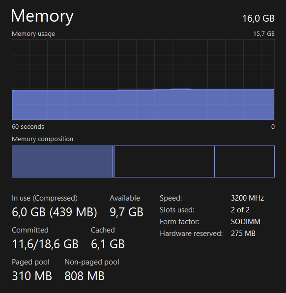 High virtual memory usage after reinstall - Microsoft Q&A