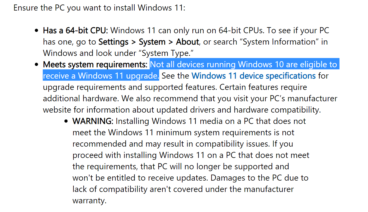 License to upgrade to Windows 11 on unsupported devices - Microsoft Q&A