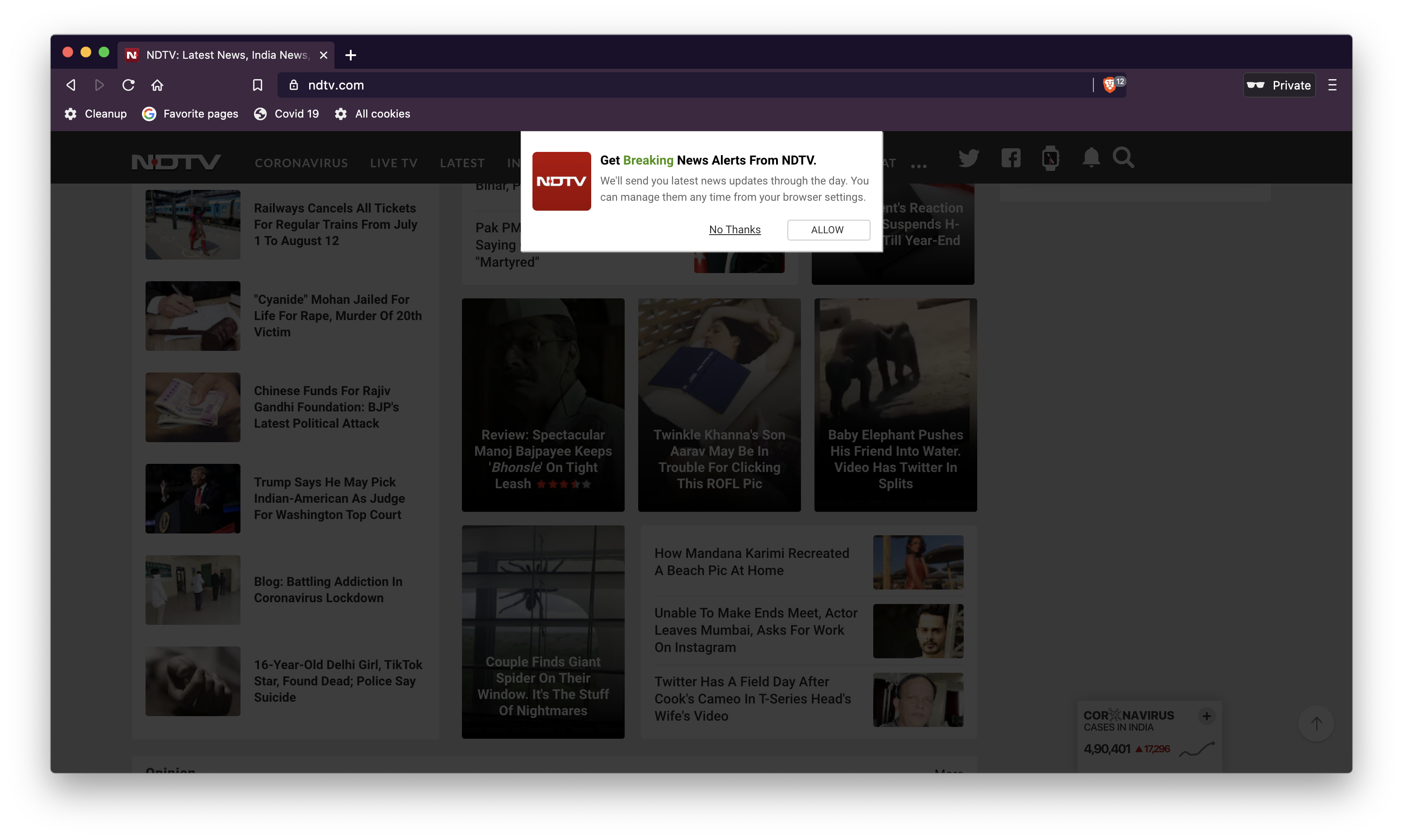 How to block notification 'alert' boxes on websites? - Microsoft Q&A