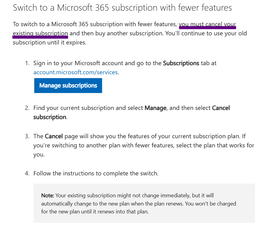 you cancelled my subscription for no reason - Microsoft Q&A