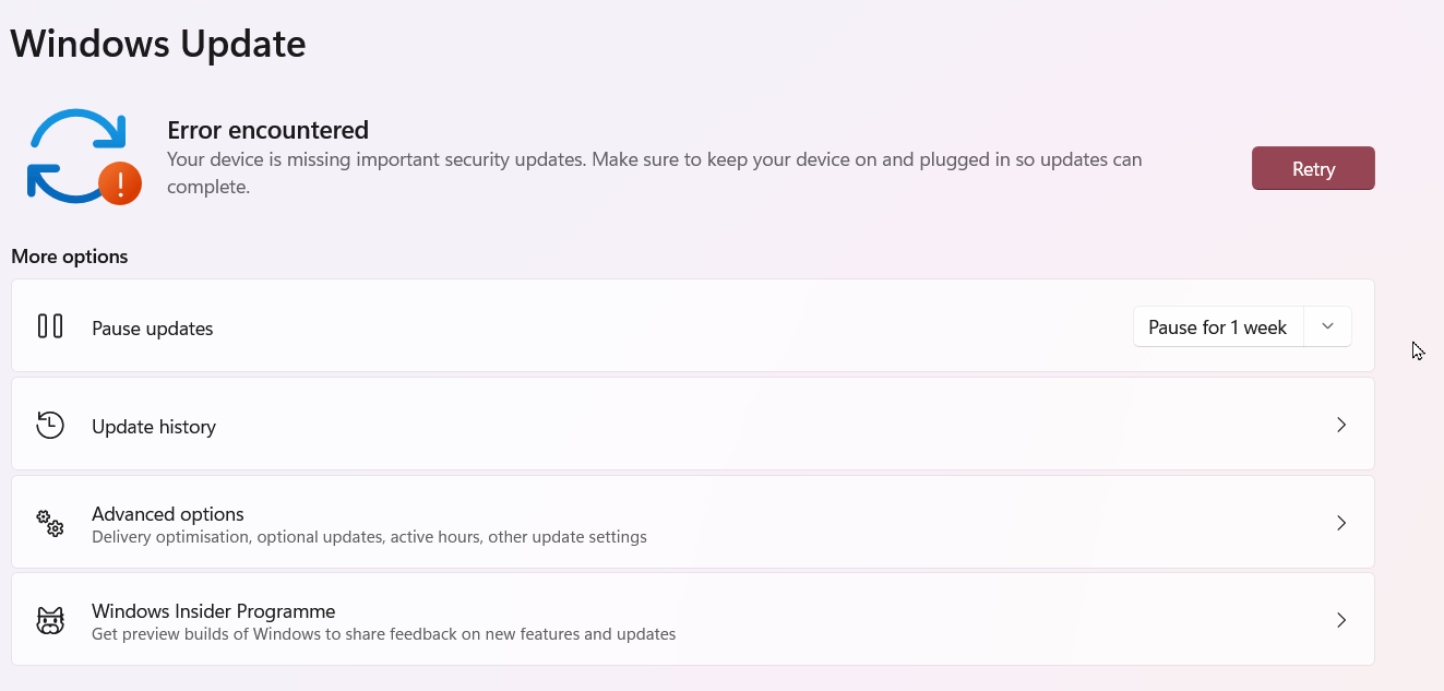 Window11 version 23H2 error code 0x80070002 - Microsoft Q&A