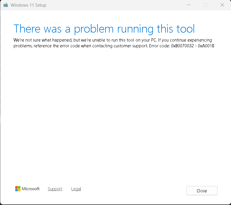 Unable to create Windows installer on USB - Microsoft Q&A