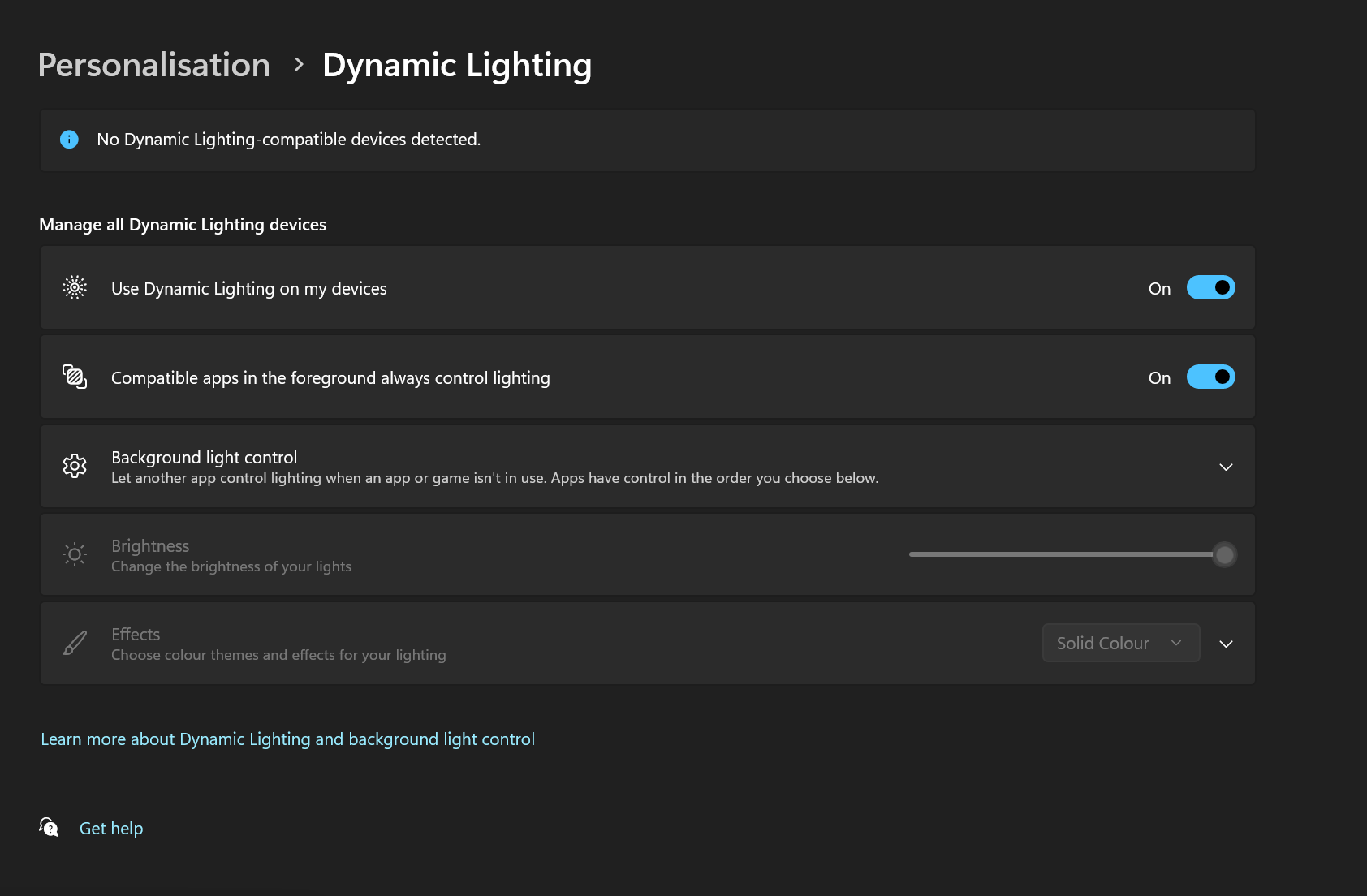 How to fix Dynamic lighting? - Microsoft Q&A