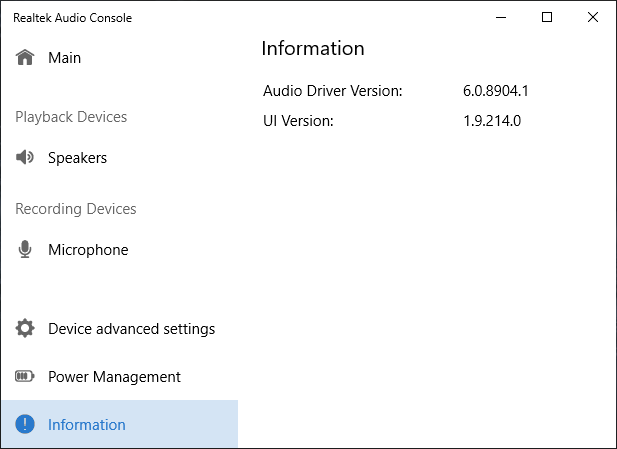 Realtek Audio Control - Microsoft Q&A