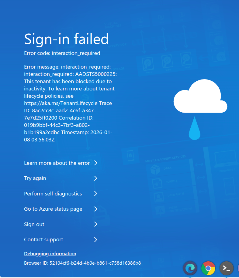 Not able to Login to Azure portal - Microsoft Q&A