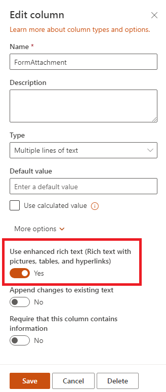Attachments from Mircosoft Form to Lists - Microsoft Q&A