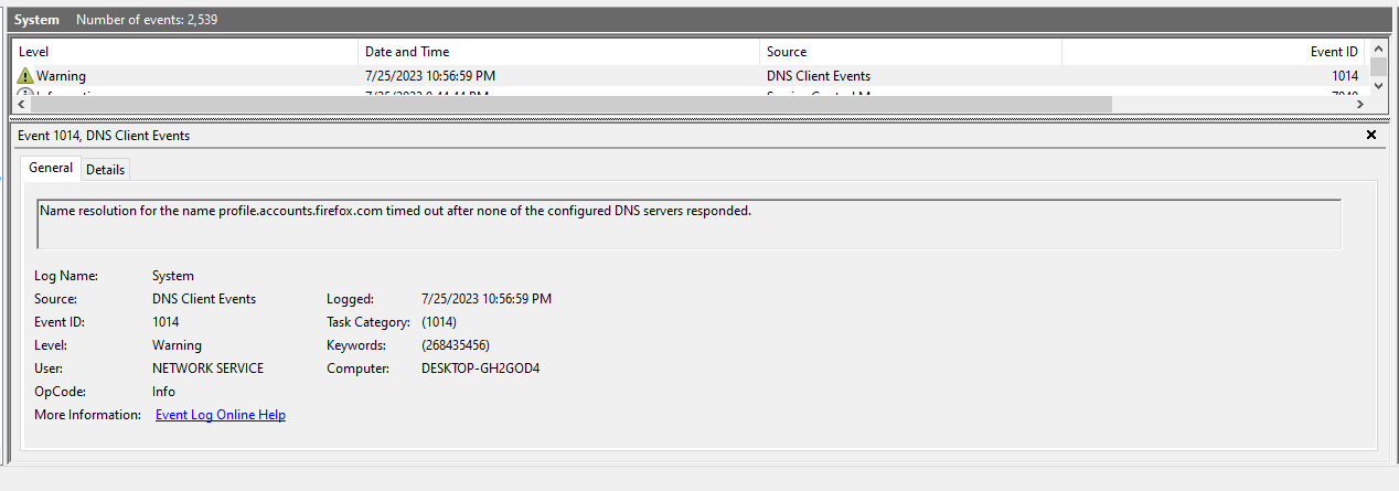 Non-reproducable, occasional Internet Connection losses - DNS Client ...
