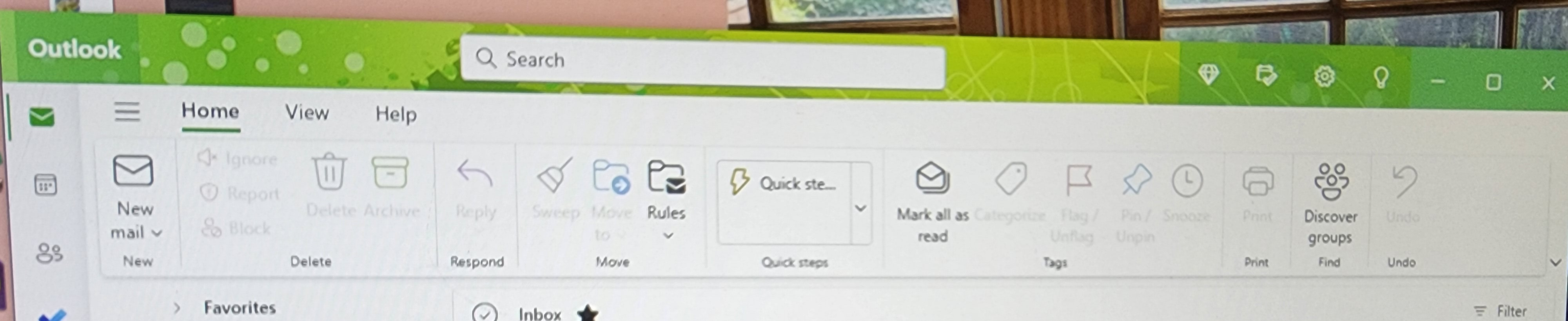 My File, Message, Insert, Options etc. is missing at the top of my ...