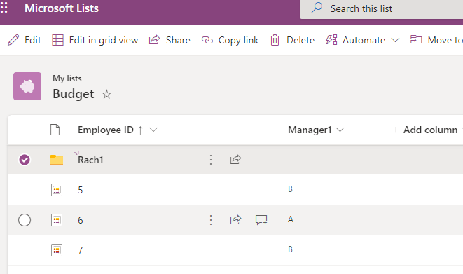 Microsoft Lists - Sharing Multiple Rows - Microsoft Q&A