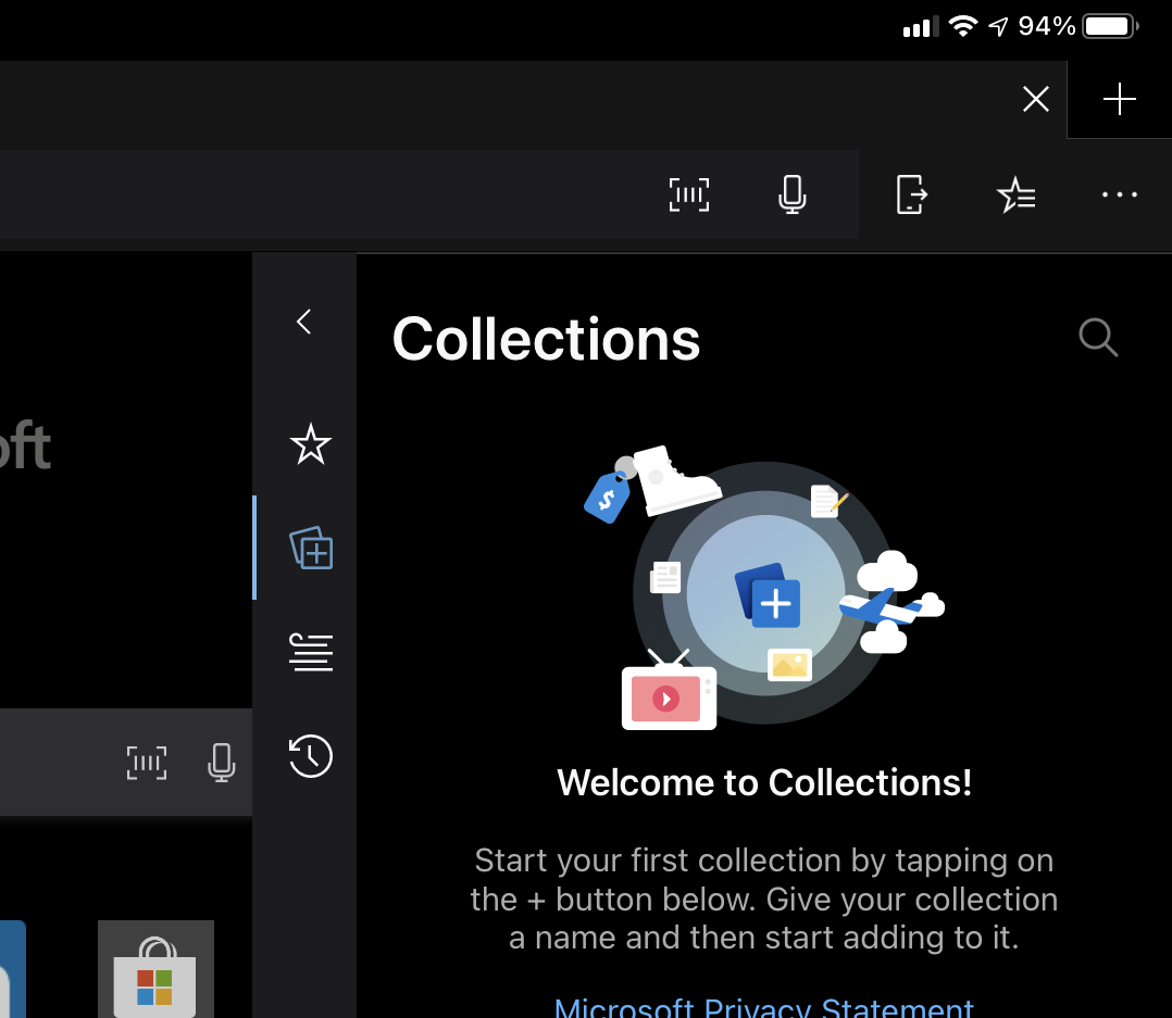 Edge iPadOS 14.2 How to Access Collections - Microsoft Q&A