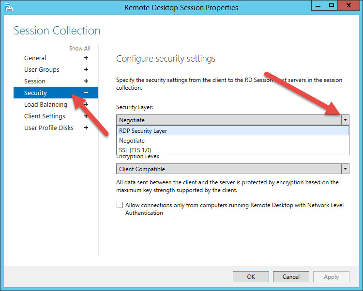 Tls remote. Remote desktop на телефоне. standard rdp security. rds collection properties. windows 10 tls.