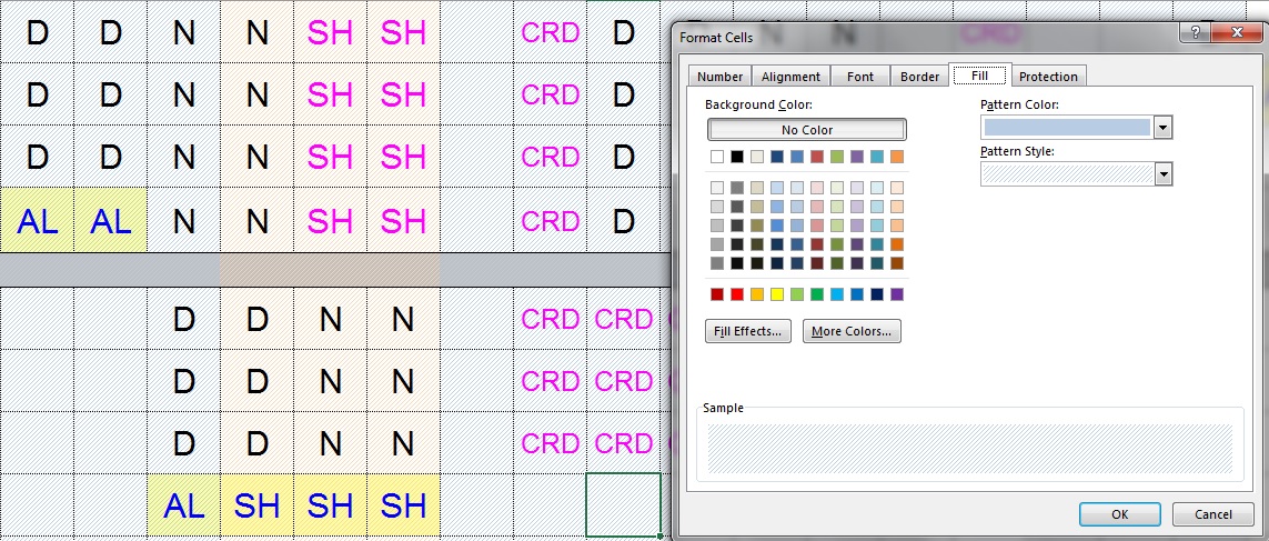 Pattern color missing after excel to pdf - Microsoft Q&A