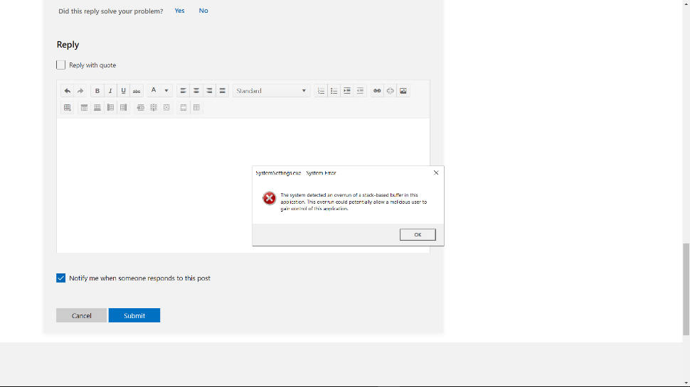 Settings override - Microsoft Q&A