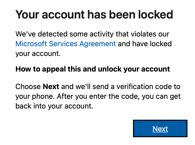 account has been locked - Microsoft Q&A