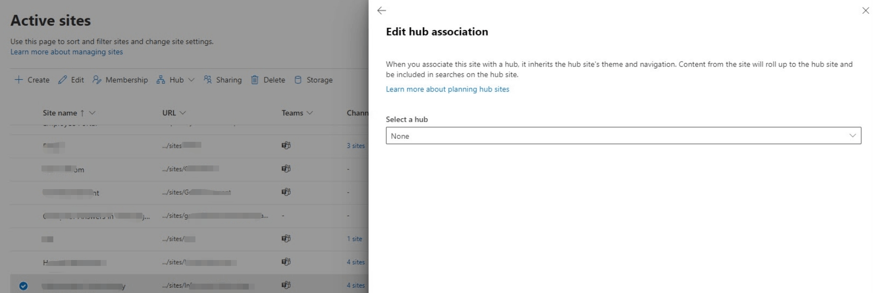 Can Not Associate a Teams Site to a Hub Site that I did not create ...