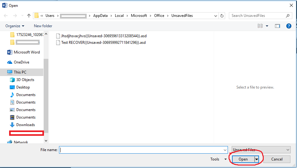 Lost document Word for Office 365 - Microsoft Q&A