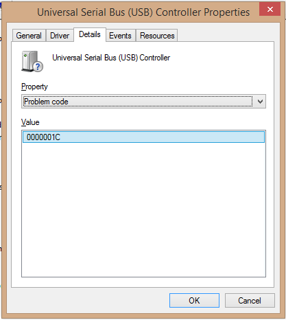 USB ports suddenly stop working. Device Manager shows USB Controller ...