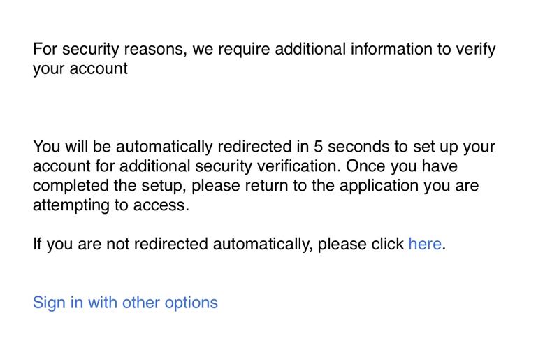 When authenticating through AD FS and MFA is required, users are ...