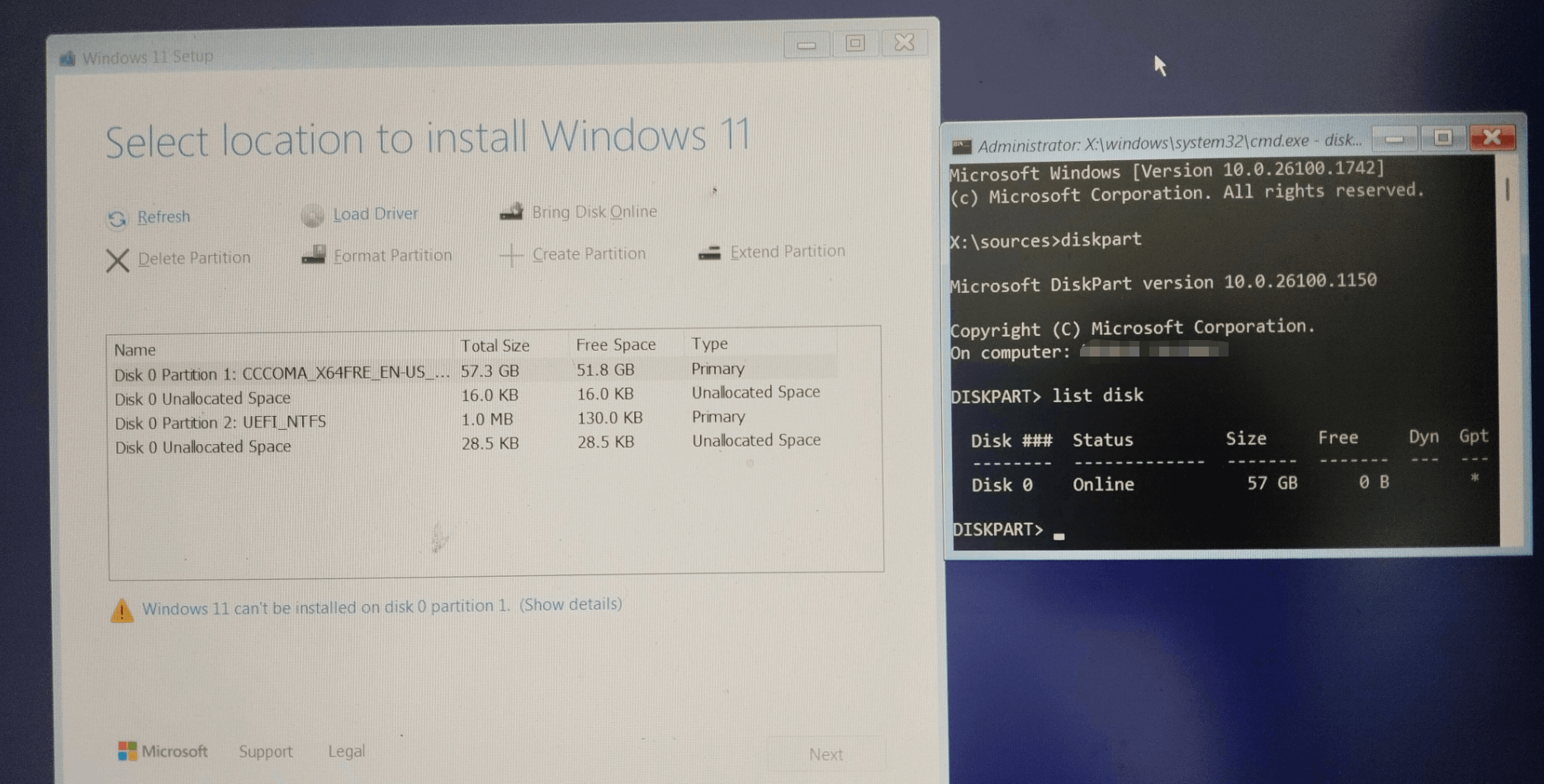 System SSD Not Showing Up During Windows 11 Installation on ASUS