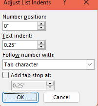 Recurring Hanging Indent in First Row of a Table in Word. - Microsoft Q&A