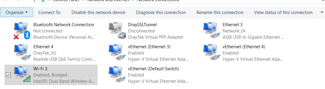 Hyper-V creates (vEthernet)NIC in Windows 10 by itself which I can't ...