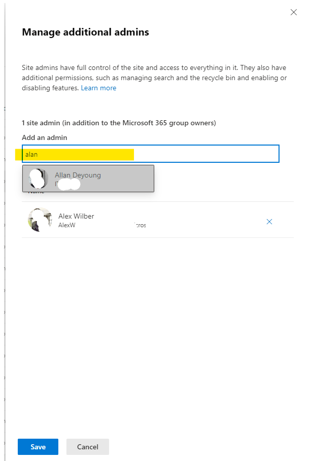 How to replace owner in an existing sharepoint - Microsoft Q&A