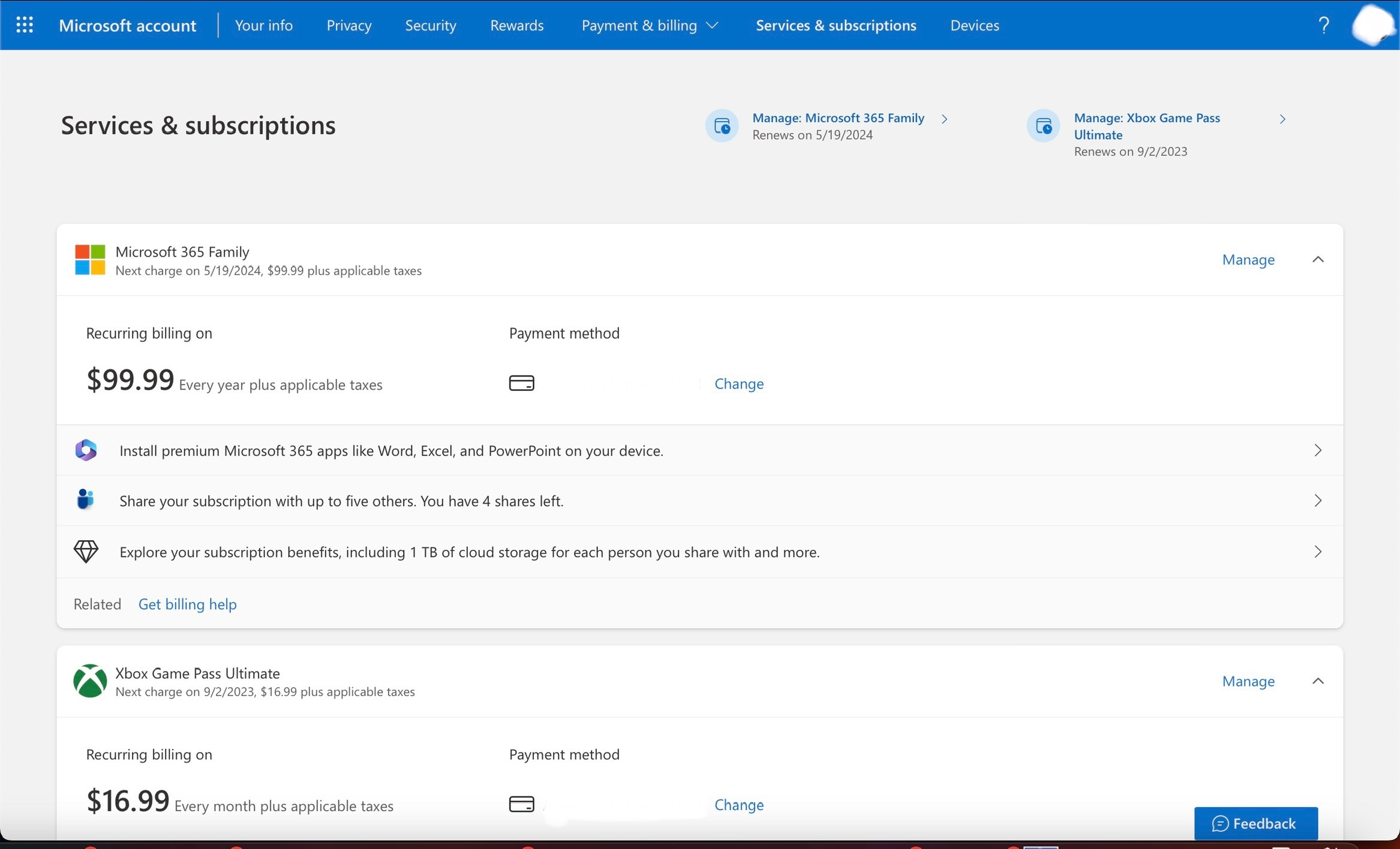 Online version of OneDrive says that my subscription has expired but it ...