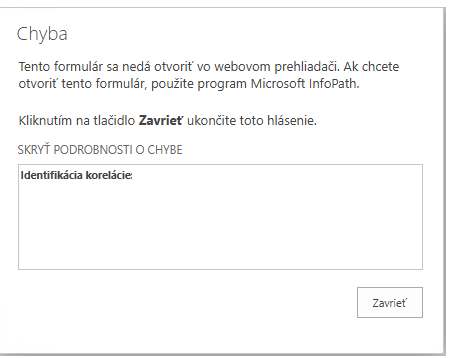 SharePoint 2019 - InfoPath - Can't open - Microsoft Q&A