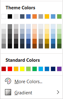 Customising colour palette in word but no option to customise and ...