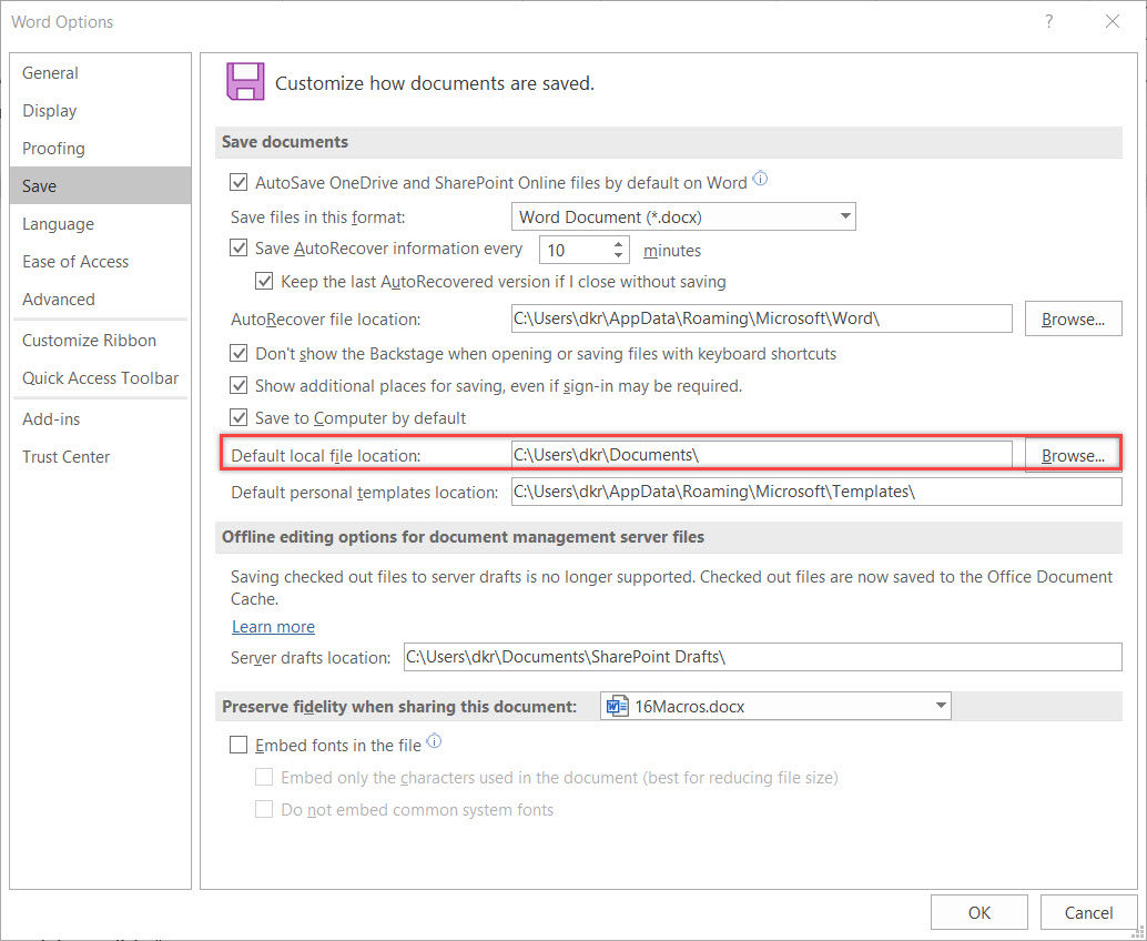 The "Save As" Page Changed, How Do I Get My Old One Back - Microsoft Q&A