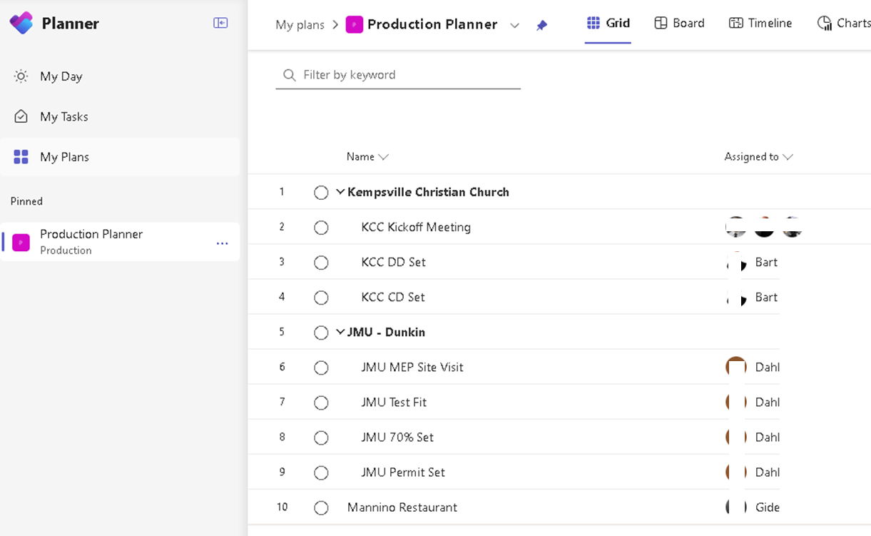 How do I get tasks created in My Plans to appear in My Tasks ...