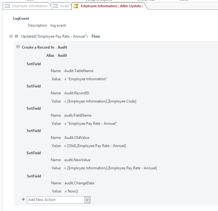 Change Log in Access 2013 - Microsoft Q&A