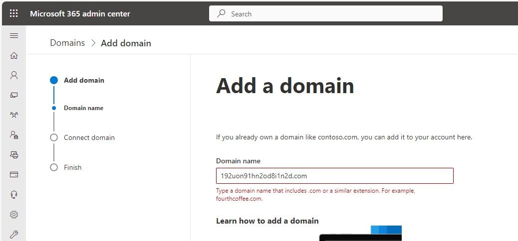 Unable to add any custom domain for Microsoft 365. - Microsoft Q&A