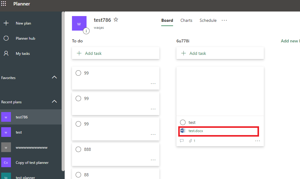 Planner - We couldn't cancel uploading file . Please try again later ...