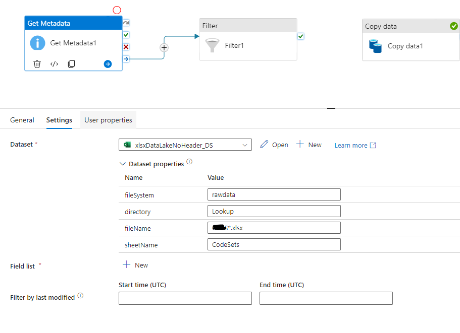 Data Factory. Adding Column Name when your files doesn't have column ...